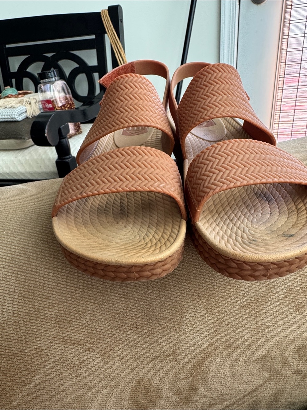 Reef Women's Rust/Brown Double-Strap Slingback Sandals - Picture 5 of 5